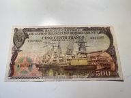 Kongo Belgijskie - 500 franków - 1957