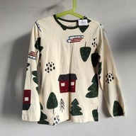 Koszulka Sinsay 122 cienka bawełna długi rękaw markowa (351)