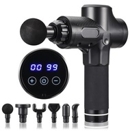 PISTOLET DO MASAŻU 32 POZIOMY | 3500 OBR/MIN | 4 GŁOWICE | PRZENOŚNY | 24V+