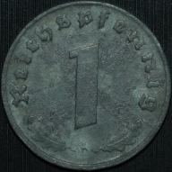 1 Reichspfennig 1944 D - ładny egzemplarz