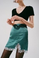 Śliczna markowa bielizna półhalka Urban Outfitters XS turkus