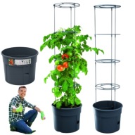 DONICZKA DONICA DO UPRAWY POMIDORÓW DRABINKA POJEMNOŚĆ 12L KOLOR ANTRACYT