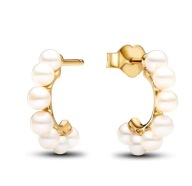 pandora kolczyki obręcze z perłami shine 2024