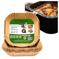 Wkład Air fryer PAPIER 20x20 Tacki papierowe do air fryer foremki 100 sztuk