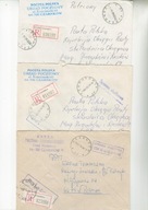 "R"Czarnków-trzy koperty polecone