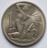 Czechosłowacja 1 korona 1937 - stan 1/2