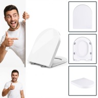 DESKA WC WOLNOOPADAJĄCA UNIWERSALNA WYPINANA DUROPLAST ANTYBAKTERYJNA