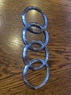 AUDI A4 A5 A6 A7 LOGO ZNACZEK EMBLEMAT ORYGINALNY CHROM