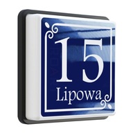 LED PODŚWIETLANY numer na dom czujnik zmierzchu F