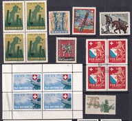 Szwajcaria, znaczki jednostek woj. WWII 1939/40 mix /BD/