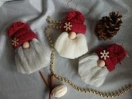 Ozdoby choinkowe handmade makrama