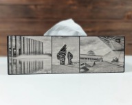 Pudełko na chusteczki, drewniany chustecznik Śląsk