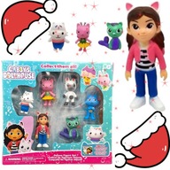 ZESTAW POSTACIE KOCI DOMEK GABI KICIUŚ PANDUŚ SYRENKOTKA FIGURKI 6 SZT
