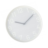 ZEGAR ŚCIENNY BIAŁY 25CM