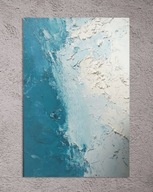 Obraz na płótnie strukturalny abstrakcja morze minimalistyczna akryl 80×120