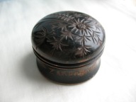 ZAKOPANE przedwojenna SZKATUŁKA Z SZAROTKĄ PAMIĄTKA Z ZAKOPANEGO DREWNO