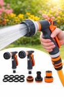 Pistolet Zraszacz na wąż ogrodowy Regulowany + szybkozłączki i nypel ZESTAW
