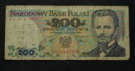 Polska - banknot - 200 Złotych 1988 rok - Seria EG
