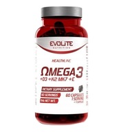 Evolite KWASY Omega 3+WITAMINA D3+WITAMINA K2 MK7+WITAMINA E 60kaps Softgel