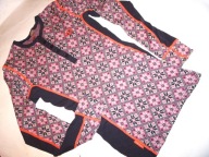 KARI TRAA "S" BLUZKA TERMICZNA 100% MERINO WZORKI SUPER JAK NOWA!!!