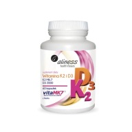Aliness K2 MK-7 100 mg z Natto + D3 60 kapsułek