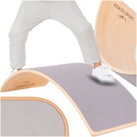 DESKA DO BALANSOWANIA DREWNIANA DLA DZIECI Z FILCEM DO 200KG SKLEJKA LIPOWA