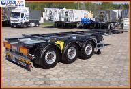 Naczepa pod kontener 20 Ft ISO TANK pełny ADR / EX3 - osie SAF !