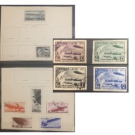 Kolekcja znaczków ZSRR CCCP Sterowce Zeppelin 1931 (cięte) i 1935 kasowane