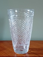 DUŻY WAZON KRYSZTAŁOWY PRL , 23 cm