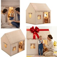 NAMIOT DLA DZIECI DOMEK PAŁAC DO ZABAWY DUŻY MOCNY ZAMEK DO POKOJU DZIECKA