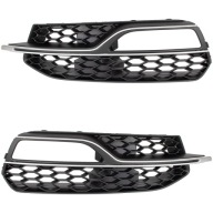 KPL x2 Kratka atrapa zderzaka LEWA + PRAWA do AUDI A3 8V S line 12+ CHROM