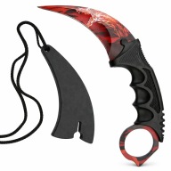 NÓŻ KARAMBIT COUNTER STRIKE Z POKROWCEM 19 CM STAL 420 BSH INFERNO PAZUR