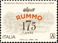 Włochy 2021 Znaczek 4307 ** przemysł jedzenie makaron