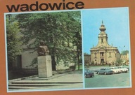 WADOWICE - POMNIK EMIL ZEGADŁOWICZ - RYNEK - KOŚCIÓŁ - SYRENA