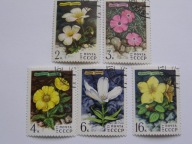 ZSRR - kwiaty Syberii - Mi. 4592-96 kasowane