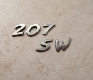 EMBLEMAT LOGO KLAPY TYŁ PEUGEOT 207