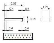 Rezystor SMD 0805 120 Ohm 5 % 0,125 W cena za 100 szt 15-3-5