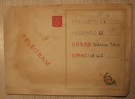 TELEGRAM - POLSKA POCZTA TELEGRAF TELEFON - STARY