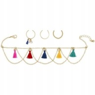 BRANSOLETKA NA KOSTKĘ + 3 PIERŚCIONKI RAVEN AVON