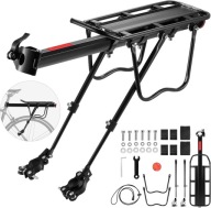 KEMIMOTO Regulowany tylny bagażnik rowerowy ALUMNIOWY wytrzymały do 100 kg