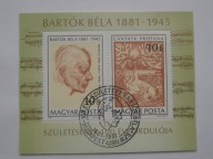 Węgry - Bartok kompozytor - Mi. bl.148 kasowany