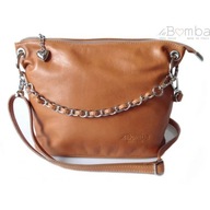 Vera Pelle torebka listonoszka skóra naturalna brązowy