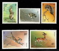 ZSRR / 5334-5338 ( Fauna - Zwierzęta chronione ) 1985 r . / czyste