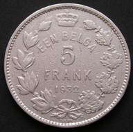 Belgia 5 franków 1932 - król Albert