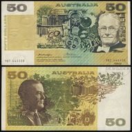 BNA - AUSTRALIA 50 Dolarów Dollars 1975 YBT # P47b # VF/XF