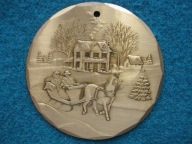 BRĄZ MEDAL PAMIĄTKOWY HAND MADE Z WYTWÓRNI W BERLINIE 1997 ROK ŚRED. 5,5 cm