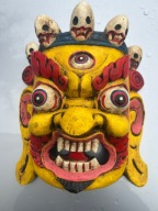 Drewniana maska MAHAKALA-STRAŻNIK- TYBET,NEPAL
