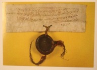 Przywilej księcia Janusza dla Warszawy na budowę łaźni, 1376 r. Archiwum