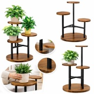 KWIETNIK STOJĄCY PODŁOGOWY STOJAK NA KWIATY DONICZKI 3 PÓŁKI METALOWY