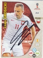 Karta panini autograf Polska Kamil Grosicki Russia 2018